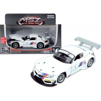HM Studio kovový model BMW Z4 GT3 bílé 1:24