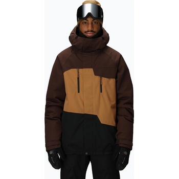 686 Мъжко яке за сноуборд 686 Geo Insulated coffee colourblock