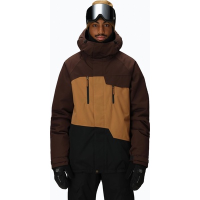 686 Мъжко яке за сноуборд 686 Geo Insulated coffee colourblock
