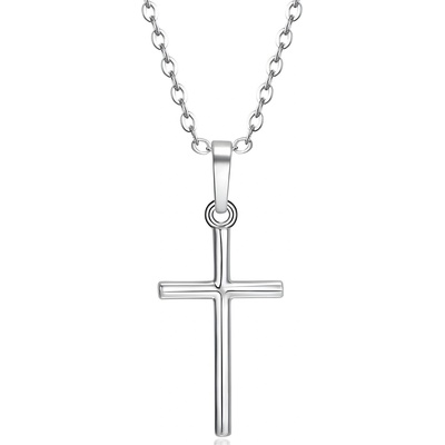 HARAHU Колие US-34222 Cross - Сребърен KP34222 (US-34222)