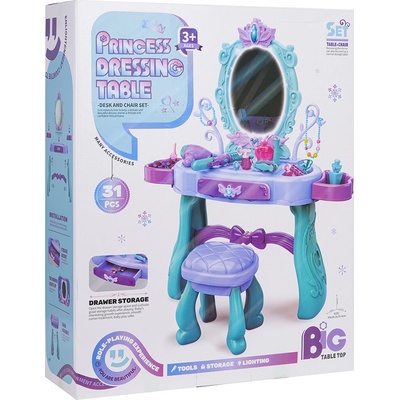 Tomido Toaletní stolek Kouzelný pro Princeznu Fialový
