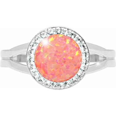 JSB Bijoux Opál s křišťálovými kameny Swarovsk Peach Pastel 92700025pea