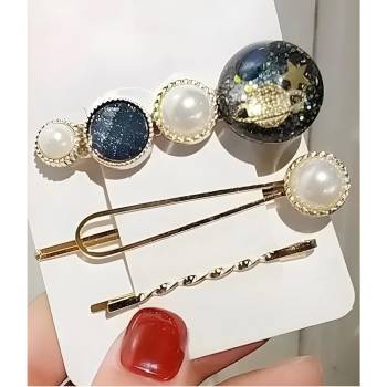 HARAHU Щипки за коса sk-19065 - Черна kp19065 (sk-19065)