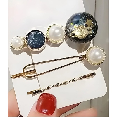 HARAHU Щипки за коса sk-19065 - Черна kp19065 (sk-19065)