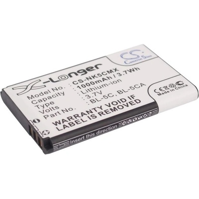 Cameron Sino Батерия за Nokia E50, E60, 6230, 6230i, (екв. BL-5C) Li-Ion 1000mAh (CS-NK5CMX)