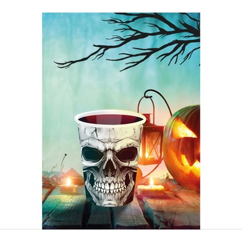 Guirca Хартиени чаши Череп, 240 мл