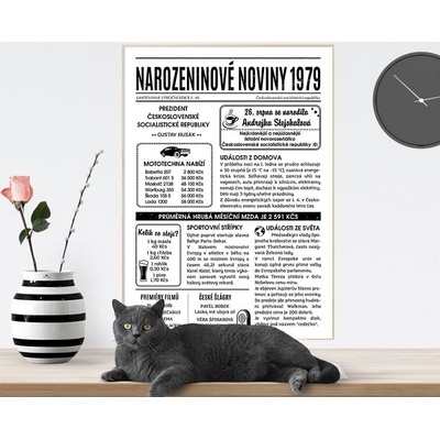 Narozeninové noviny 1979 - jednostranné