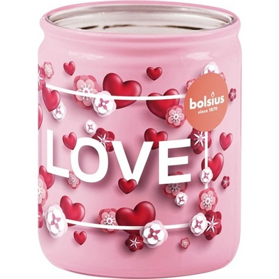 Bolsius Srdíčka Love Vanilka 68 x 80 mm