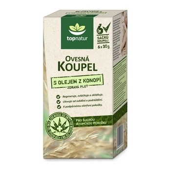 Topnatur Ovesná koupel s olejem z konopí 6 x 30 g