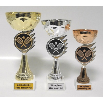 VIZINGR Tenis poháry 522-AC017 522-AC017/25 cm bronz