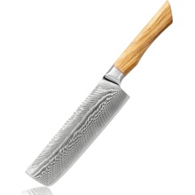 UG Grill Nůž Nakiri 18 32 cm Damašková ocel 73 olivové dřevo