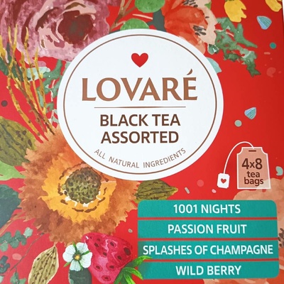 Lovaré Black Tea Assorted černý a zelený čaj 32 sáčků