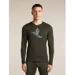 ICEBREAKER Термоблуза Merino 200 Oasis LS Crewe SkiingYeti DK (IB0A57IU0L11)