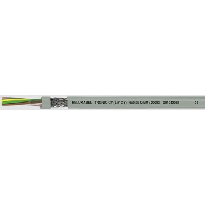 Helu 16479-1000 datový kabel LiYCY 6 x 1 mm² šedá 1000 m