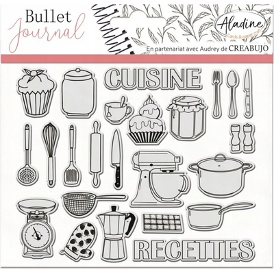 Aladine Diářová razítka Bullet journal Kuchařka – Zboží Mobilmania