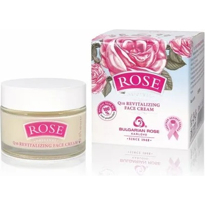 Bulgarian Rose Karlovo Bulgarian Rose Original Revitalizing Face Cream - Ревитализиращ крем за лице с розово масло и коензим Q10, 50мл
