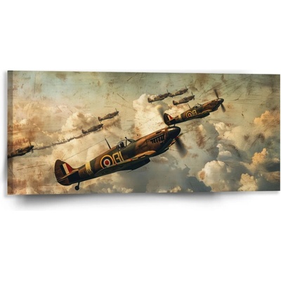 Sablio Obraz Stíhačky Spitfire v leteckej bitke - 110x50 cm