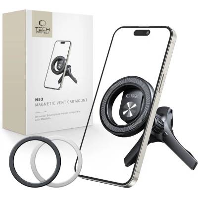 Tech-Protect Магнитна стойка за автомобил с MagSafe от Tech Protect N53 - Черна (5906302372492)
