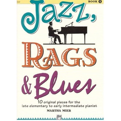 Martha Mier Jazz Rags & Blues Book 1 noty na klavír + audio – Zboží Mobilmania