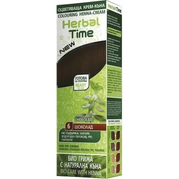 Image 1 of Herbal Time Оцветяваща крем-къна, 06 Шоколад, 75 ml