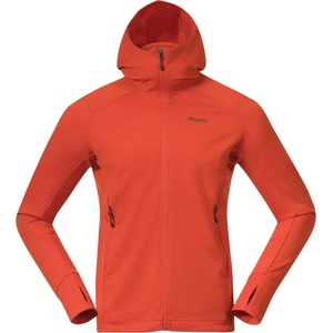 Bergans Мъжки вълнен пуловер Bergans Rabot Merino Tech Midlayer Hoodie Merino jacket - Lava - размер XXL (005-7809-0115)