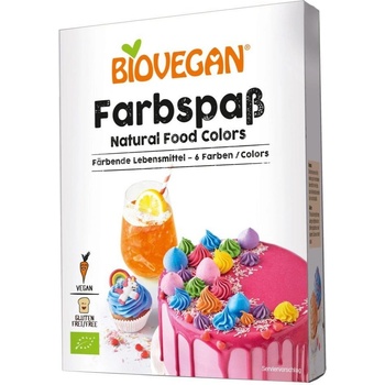 Biovegan Potravinárske farbivo bezlepkové bio 6 x 8 g