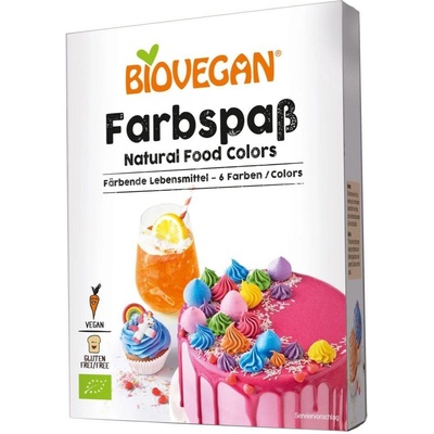 Biovegan Potravinárske farbivo bezlepkové bio 6 x 8 g