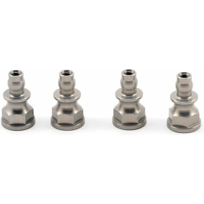 Mugen MBX8R Alu vrchný držiak tlmiča 4 ks