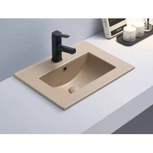Inter Ceramic Мивка за баня Софи 61х46, 5 см, беж за шкаф (6066bg)