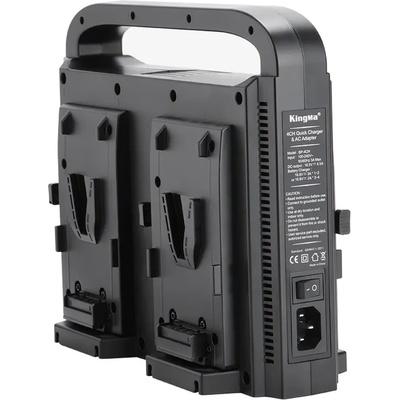 KingMa Четворно зарядно-станция за V-mount батерии ( V-Lock ) Professional Broadcast