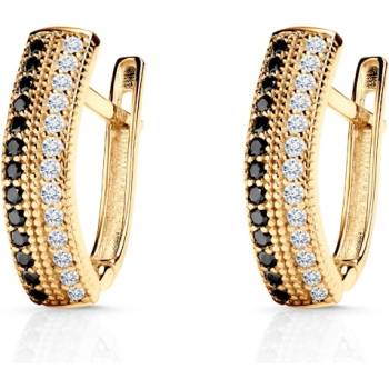 SAVICKI Обeци SAVICKI: жълто злато, циркони