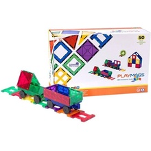 Playmags 3D magnetické bloky Train 153 - sada 50 ks