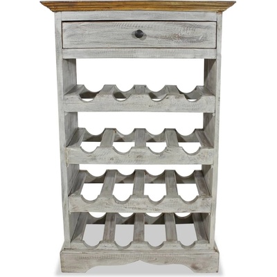 vidaXL Stojan na víno, masívne recyklované drevo