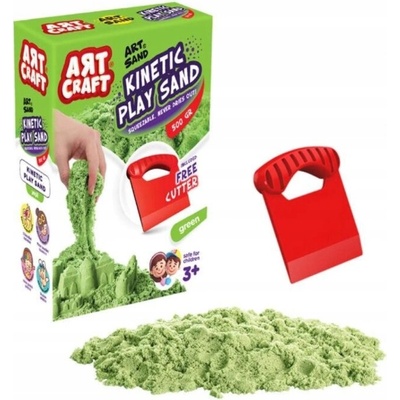 ART CRAFT Kinetický písek 500 g ZELENÁ