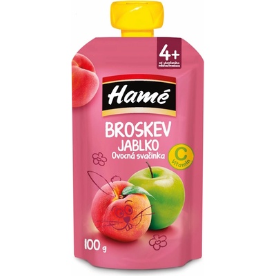 Hamé ovocná desiata broskyňa a jablko 100 g