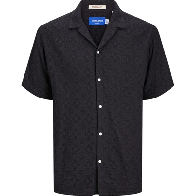 JACK & JONES Риза 'taormina' черно, размер xxl