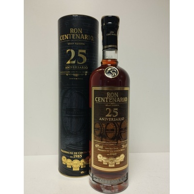 Ron Centenario Gran Reserva Sistema Solera Rum 25y 40% 0,7 l (tuba)
