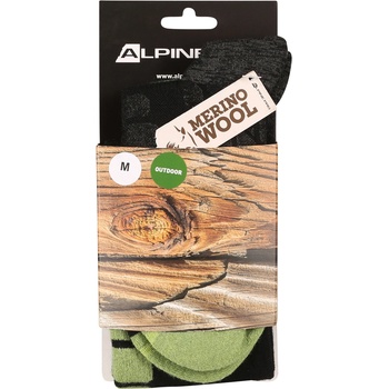 ALPINE PRO Спортни ски чорапи от мерино вълна ALPINE PRO RODE черни ALPINE PRO | Cheren | МЪЖЕ | XS