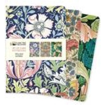 Flame Tree Publishing William Morris Set of 3 Midi Notebooks