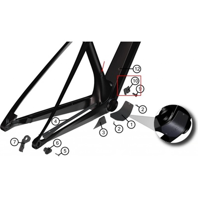 Držák přesmykače pro rámy Ghost Lector / SL AMR SM1500