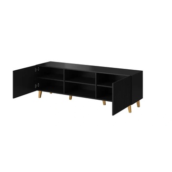 Cama meble Cama RTV шкаф PAFOS 150x42x52 Черен мат (PAFOS RTV150 CZ)