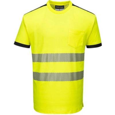 Portwest HI-VIS PW3 T181 Funkční reflexní tričko HV žlutá/černá S – Zboží Dáma