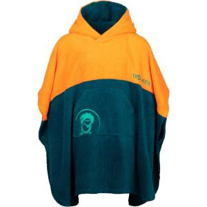 Trollkids Детско пончо за сърф Trollkids Kid's Kvalvika Surf Poncho - Sahara Sunset / Lagoon Green - размер 98 (EU) (750-2499-0311)