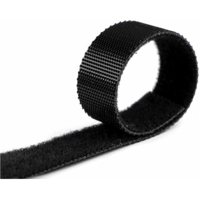 Suchý zip šíře 15 mm oboustranný, nízkoprofilový 1m, černý