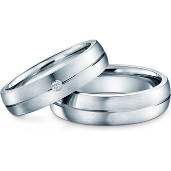 SAVICKI Брачни халки: титан, полукръгли, 5 мм