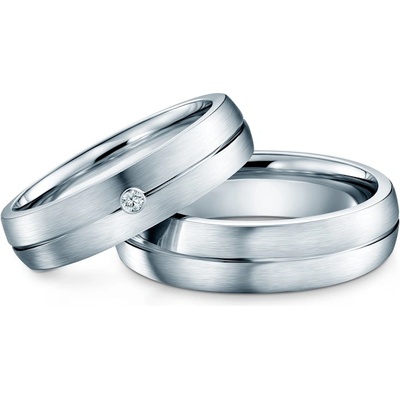 SAVICKI Брачни халки: титан, полукръгли, 5 мм