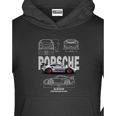 Dětská mikina Porsche 911 GT3 RS černá