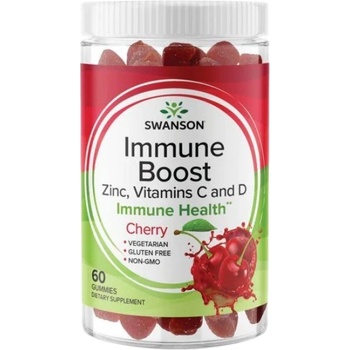 Swanson Immune Boost Gummies with Acerola, Zinc and Vitamin C & D | Cherry [60 Дъвчащи таблетки]