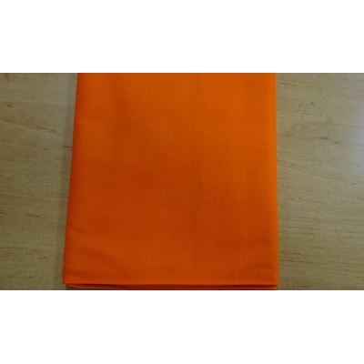 Bavlnená látka jednofarebná š.150cm - oranžová