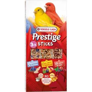 Versele-Laga Prestige Sticks Canaries Triple Variety Pack - Лакомство за канари - 3 стика с различни вкусове, с микс от плодове и глухарче, 3х30гр